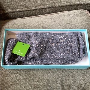 NWT Kate Spade Allover Sequin Pop Top Mitten